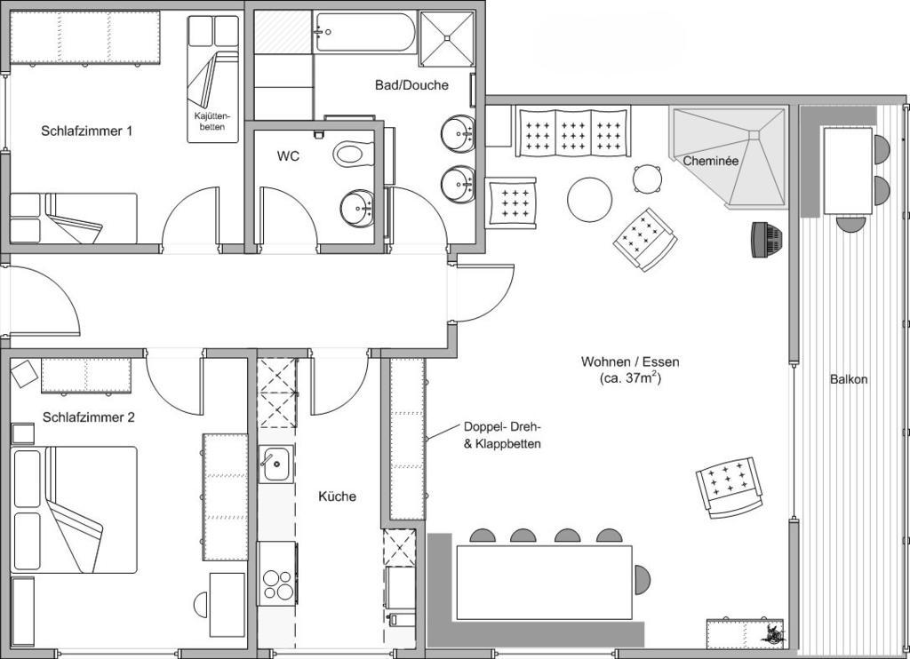 Arcula Apartment Flims Room photo